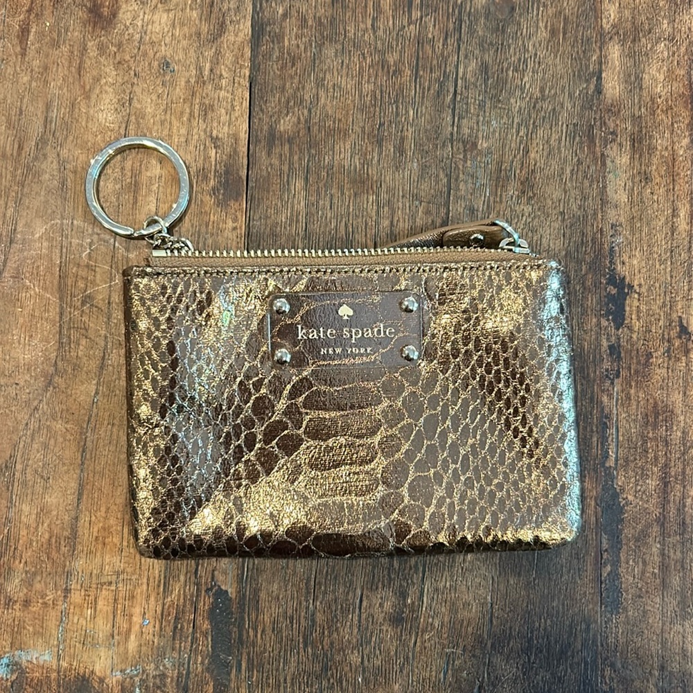 Gold kate spade wallet